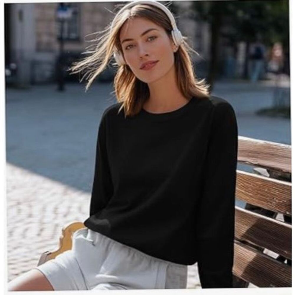 NWT Womens Ficerd Casual Crew Neck Loose Lightweight Pullover Sweatshirts - 2X